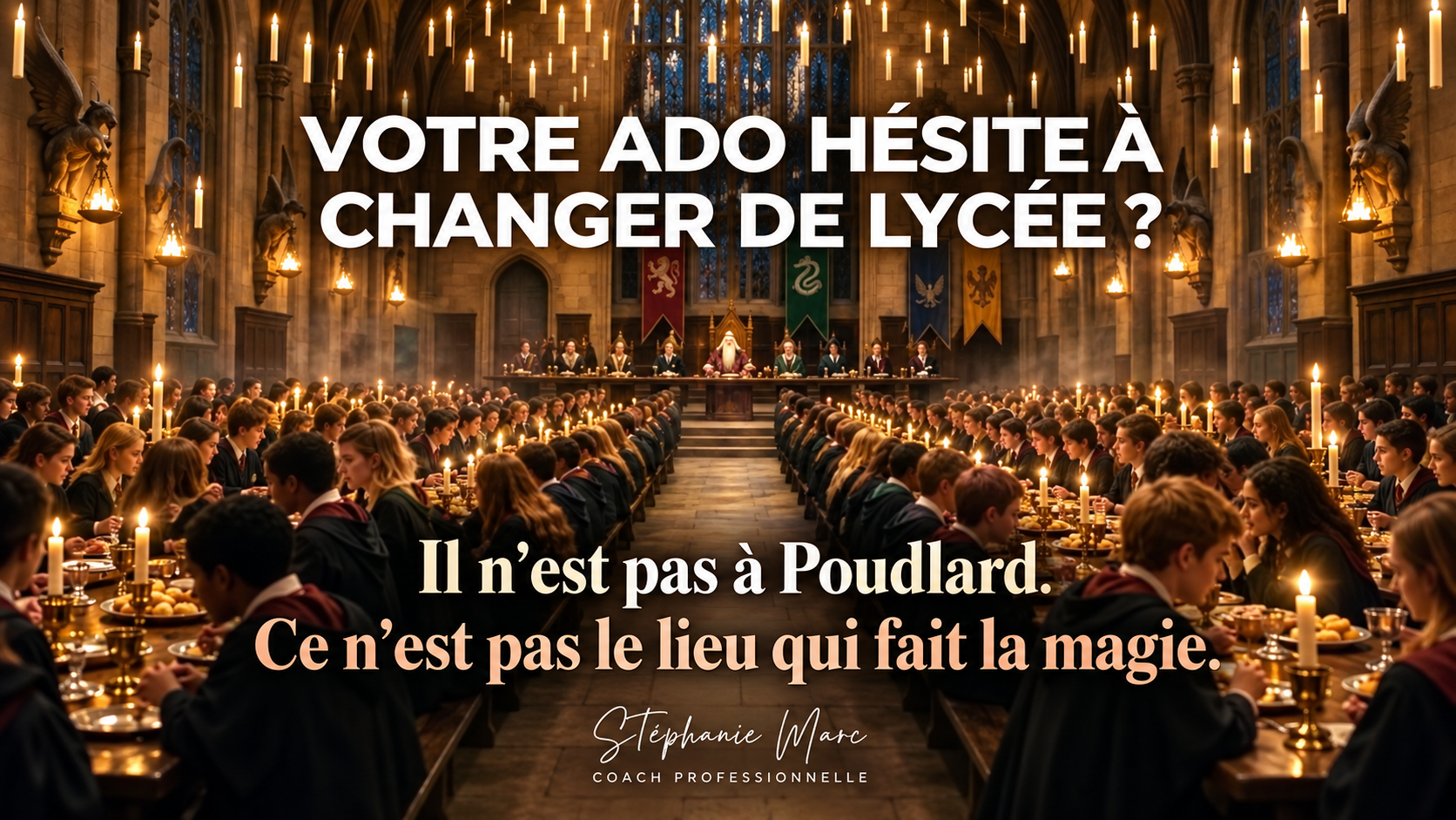 Il n’est pas à Poudlard. Ce n’est pas le lieu qui fait la magie.