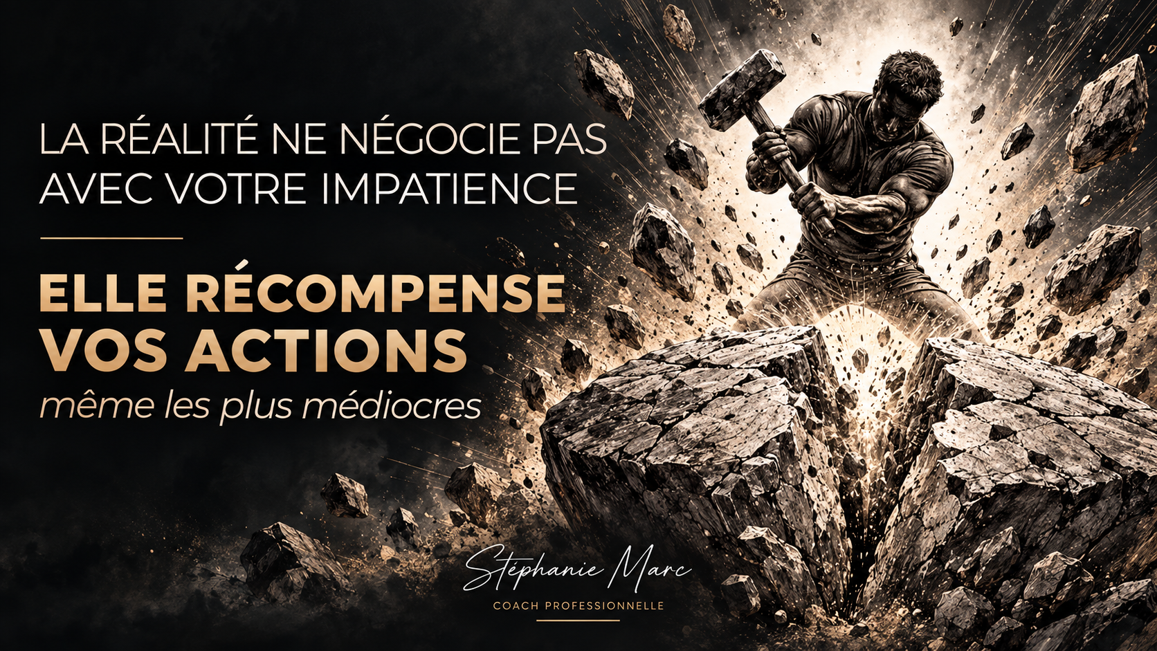 La réalité ne négocie pas avec votre impatience