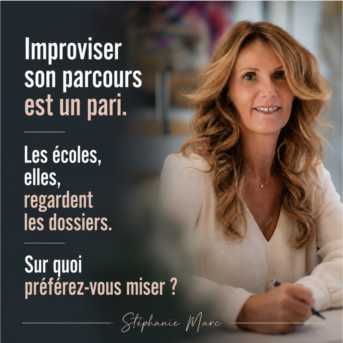 Stéphanie Marc : valorisation du parcours et préparation des candidatures