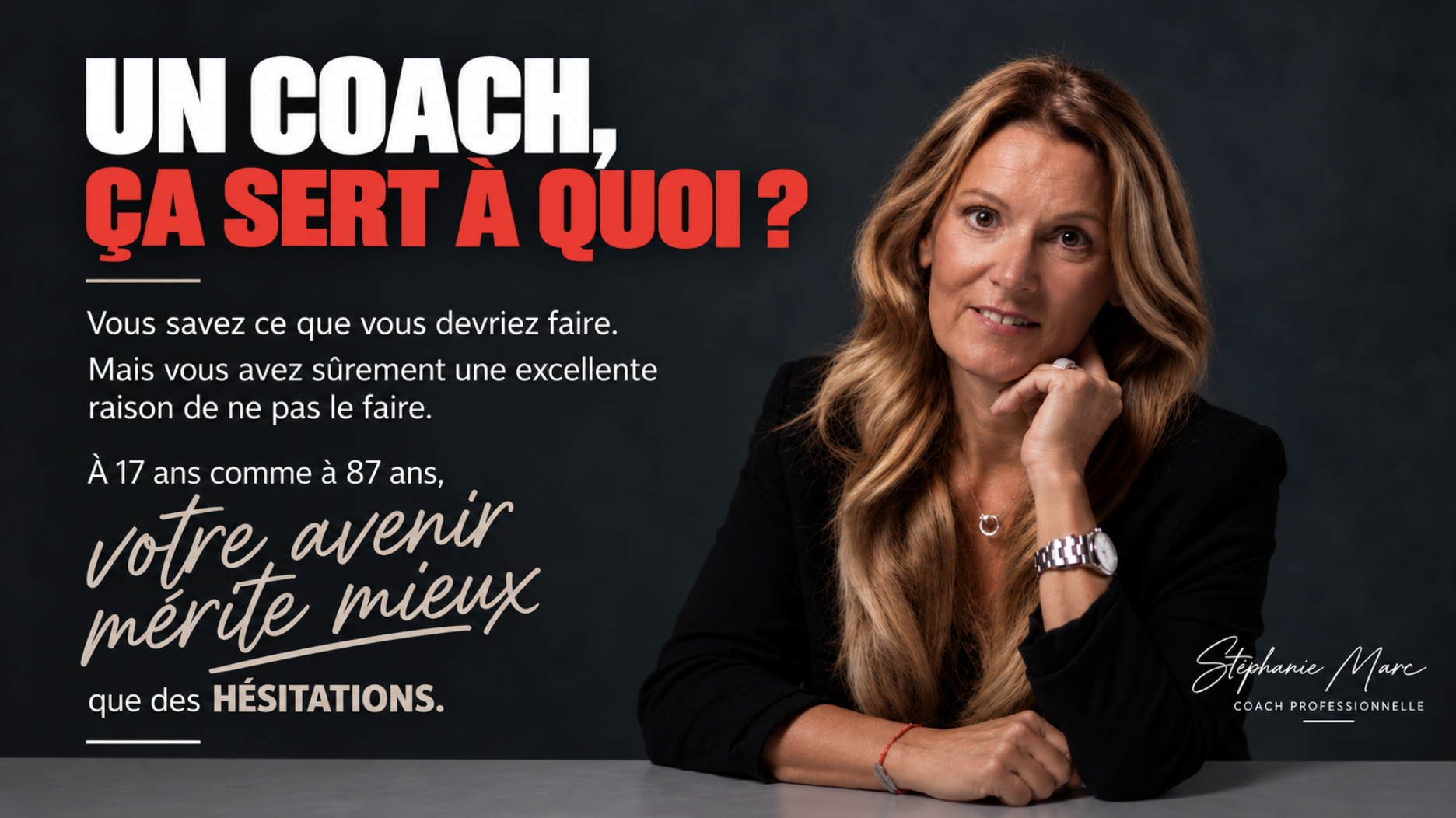 Conférence de Stéphanie Marc : Un coach, ça sert à quoi ?